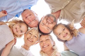 Family with grandparents and grandchild visiting a family-friendly doctor at Forest Lake General Practice